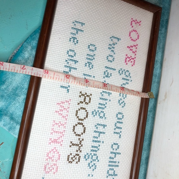 Vintage Custom Framed Needlepoint - Picture 6 of 6